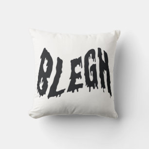 blegh, metal, heavy metal, punk, metal music cushion