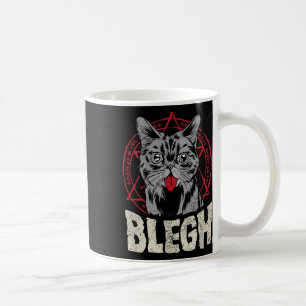 Blegh Metalcore Cat Pentagram Funny Breakdown Musi Coffee Mug