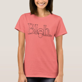"Bleh" Women's Bella Ringer T-Shirt, White/Black T-Shirt