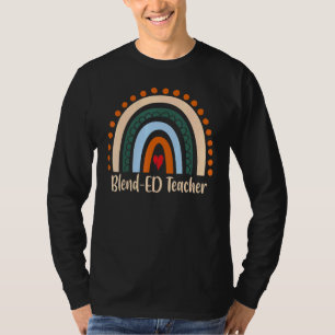 Blend-Ed Teacher Boho Rainbow Graduation Thank You T-Shirt