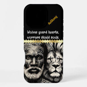 Blend of African culture and wildlife iPhone 16 Pro Max Case