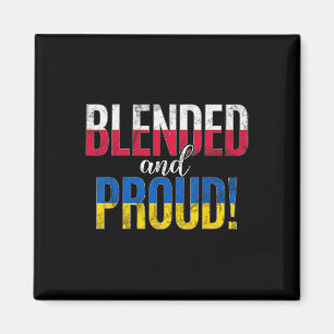 Blended And Proud Nationality Half Polish Half Ukr Magnet