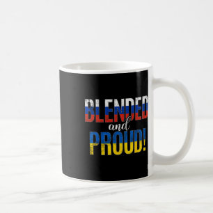 Blended And Proud Nationality Half Russian Half Uk Coffee Mug