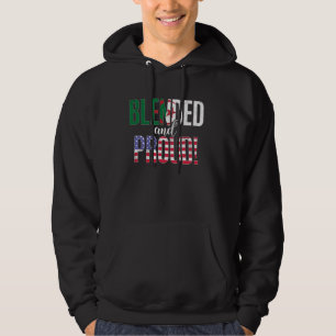 Blended And Proud Nationality Half Tunisian Half A Hoodie