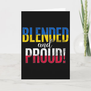 Blended And Proud Nationality Half Ukrainian Half  Card