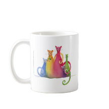 Blended Family of 5, Watercolor Art Mug