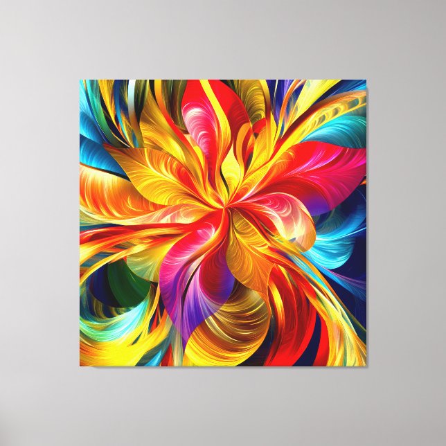 Blended Pedals Canvas Print (Front)