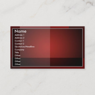 Blended Red- Business Card