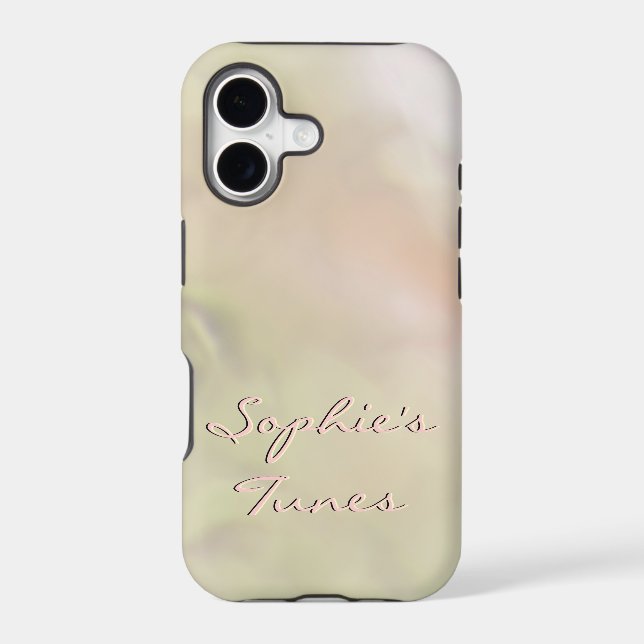 Blended Yellow and Peach with Custom Text Effects (Back)