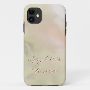 Blended Yellow and Peach with Custom Text Effects iPhone 11 Case