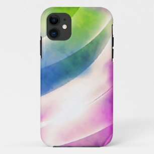 Blending colourful watercolor painting 3 iPhone 11 case