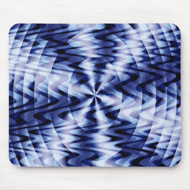Blending in blue waves... mouse mat (Front)