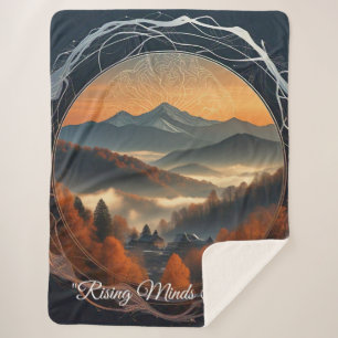 "Blending Nature's Intelligence" Sherpa Blanket