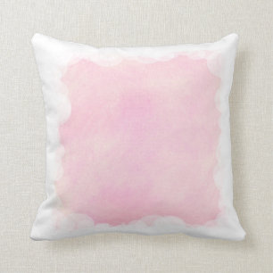Blends of light Pink, Cloud Border Pillow