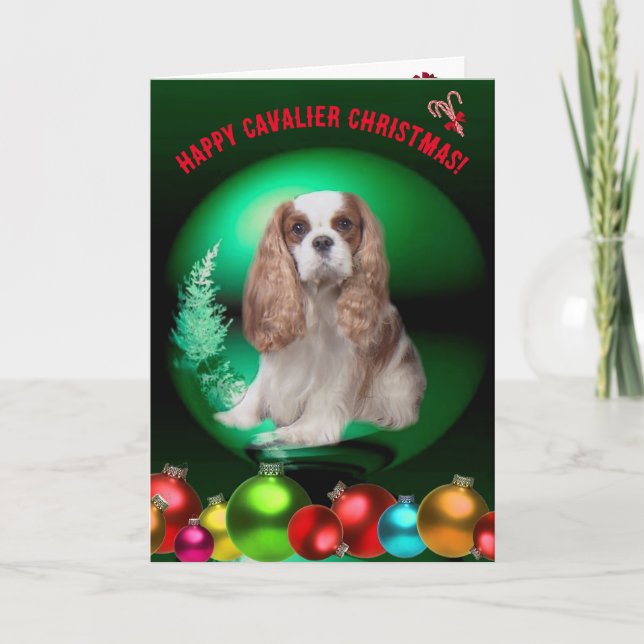 Blenheim Cavalier Christmas Card (Front)
