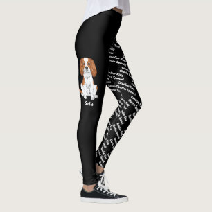 Blenheim Cavalier Dog & Dog's Name And Breed Leggings