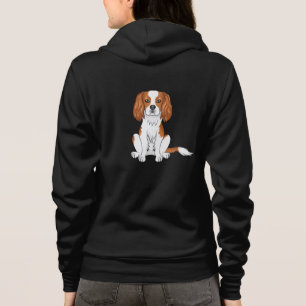Blenheim Cavalier King Charles Spaniel Dog Sitting Hoodie