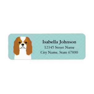 Blenheim Cavalier King Charles Spaniel Label