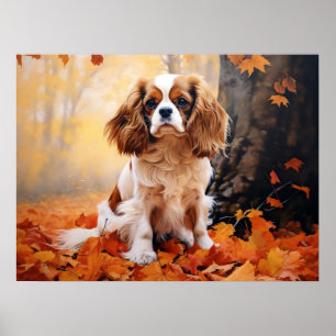 Blenheim Cavalier King Charles Spaniel Poster