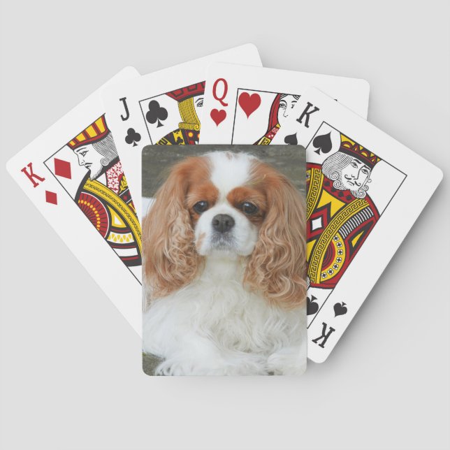 Blenheim Cavalier King Charles Spaniel Puppy Dog Playing Cards (Back)