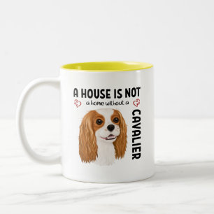 Blenheim Cavalier King Charles Spaniel  Two-Tone Coffee Mug