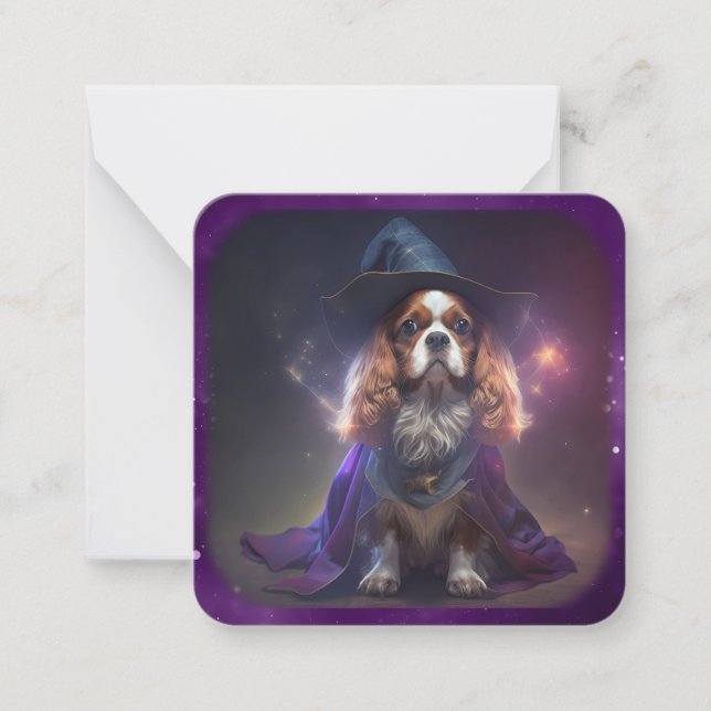 Blenheim Cavalier King Charles Wizard Card (Front)