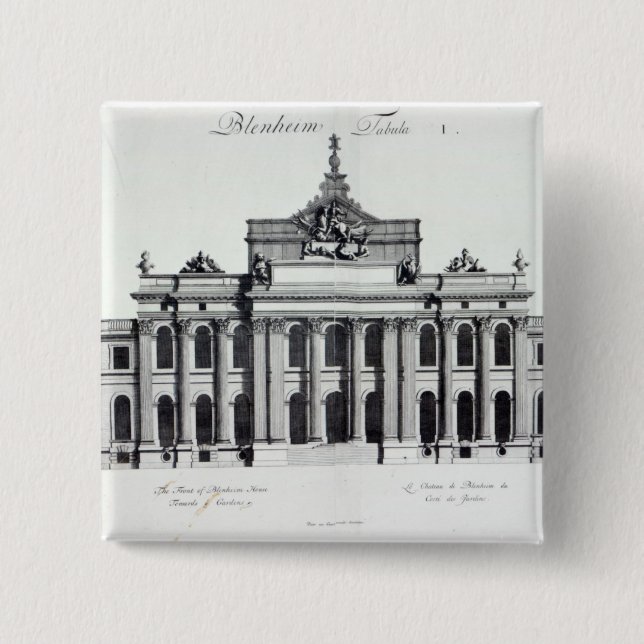 Blenheim Palace 15 Cm Square Badge (Front)