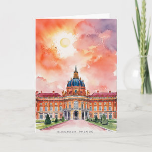 Blenheim Palace Oil Painting Personalized Holiday Card