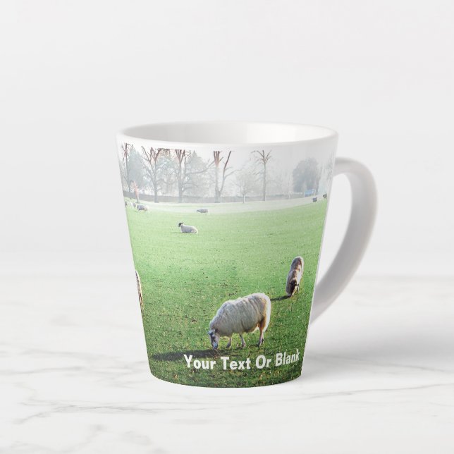 Blenheim Palace Sheep Latte Mug (Right Angle)