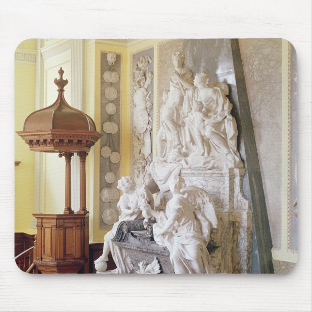 Blenheim Palace, the chapel, c.1705 Mouse Mat (Front)