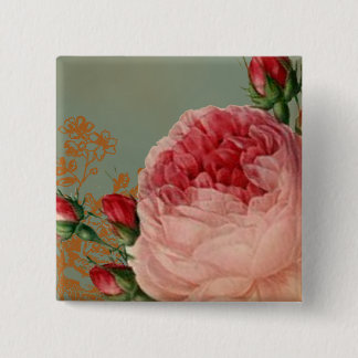 Blenheim Rose 15 Cm Square Badge
