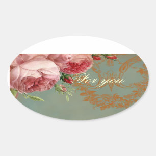 Blenheim Rose For you Oval Sticker