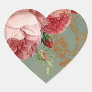 Blenheim Rose Heart Sticker