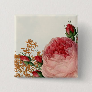 Blenheim Rose - Summer Sky - 15 Cm Square Badge