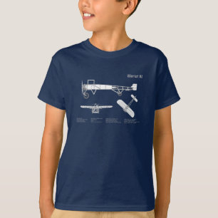 Bleriot XI - Aeroplane Blueprint Drawing Plans ABD T-Shirt