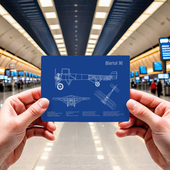 Bleriot XI - Aeroplane Blueprint Drawing Plans AD Postcard (Creator Uploaded)