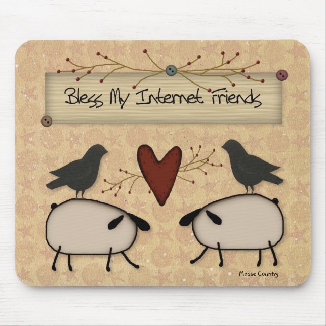 Bless Internet Friends Mousepad (Front)