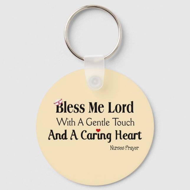 Bless Me Lord Nurses Prayer Key Ring (Front)