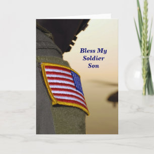 Bless My Soldier Son Prayer Card