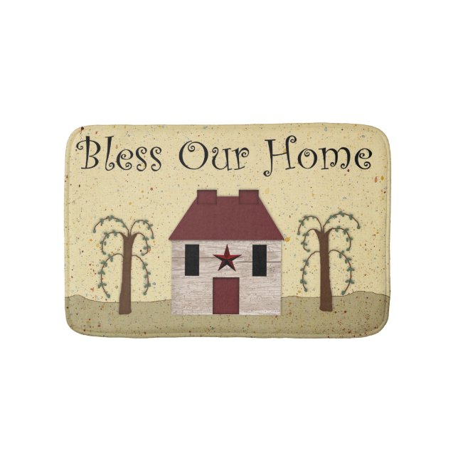 Bless Our Home Bath Mat (Front)