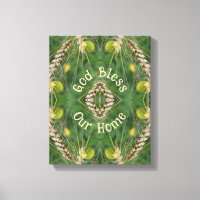 Bless Our Home Dried Grass Abstract