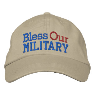 Bless Our Military Cap by SRF
