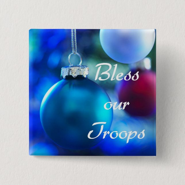 Bless our Troops button (Front)