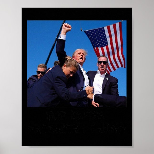 Bless President Trump  Poster (Front)