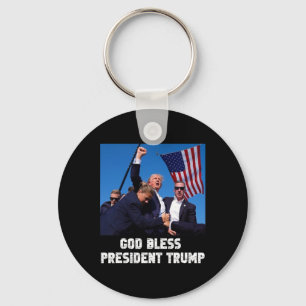 Bless President Trump Trump 2024 Voting  Key Ring