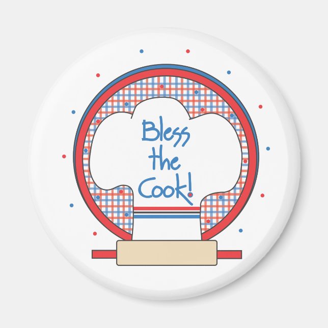 Bless the Cook! Kitchen Magnet (Front)