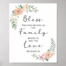 Bless the Food Before us Kitchen Prayer