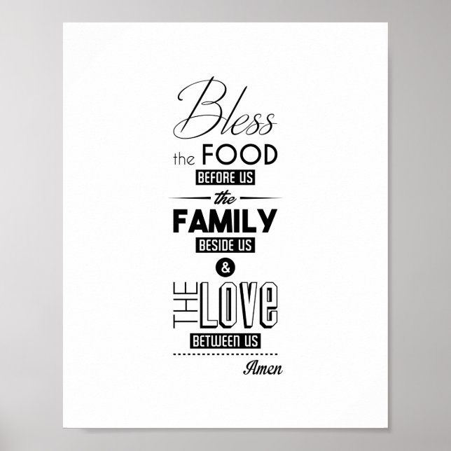 Bless The Food Before Us The Family Beside Us... Poster (Front)