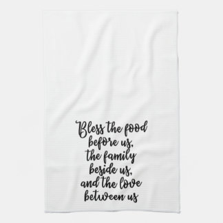 Bless the food before us Towel