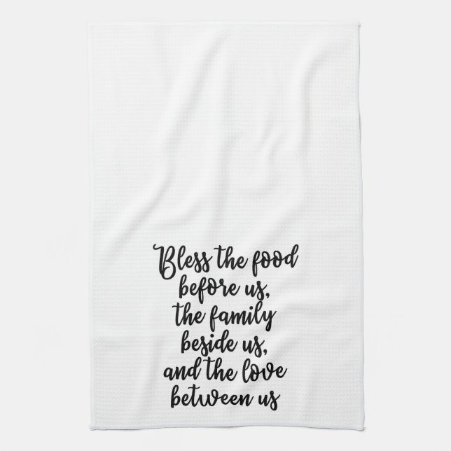 Bless the food before us Towel (Vertical)